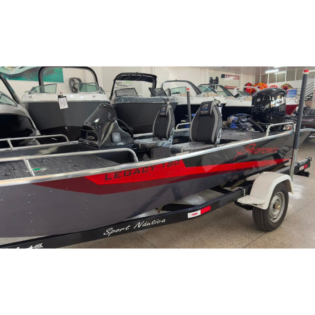 Barco de alumínio Legacy 180 Proforce — Mercury 100HP ELPT CT